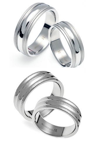 TATIAS Titanium Couple Ring